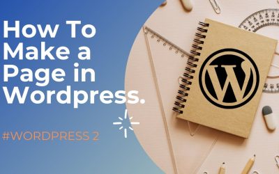 WordPress For Beginners – How To Make a Page In WordPress || Elementor Page Design