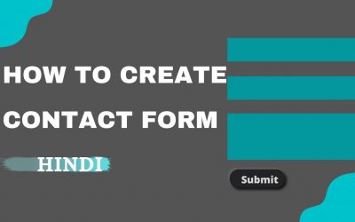 WordPress For Beginners – How to Create a Contact Form in WordPress | Hindi || wordpress tutorial.