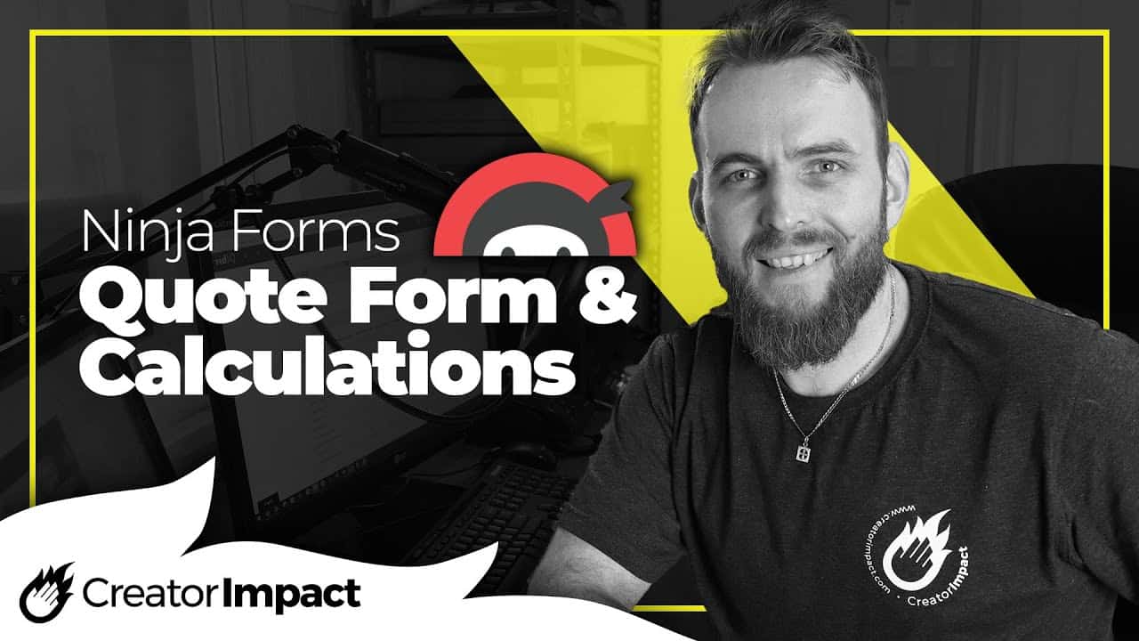 How to use Ninja forms calculation and create a Quote form!