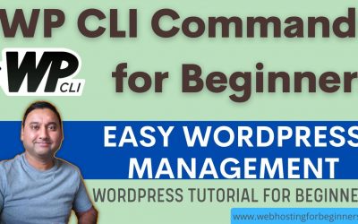 WordPress For Beginners – WordPress Tutorial – How To Use WP CLI for Beginners