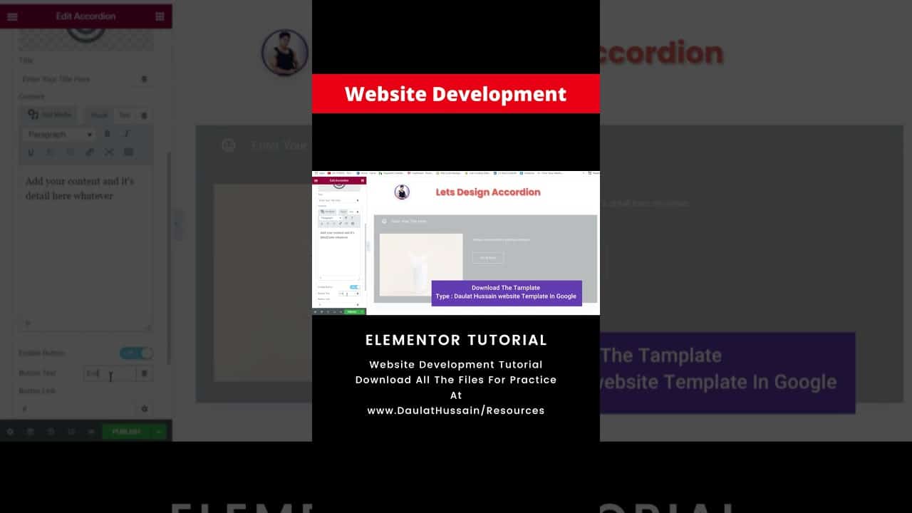 WordPress Tutorial & Elementor Page Builder | Learn WordPress Website Development #Short 2