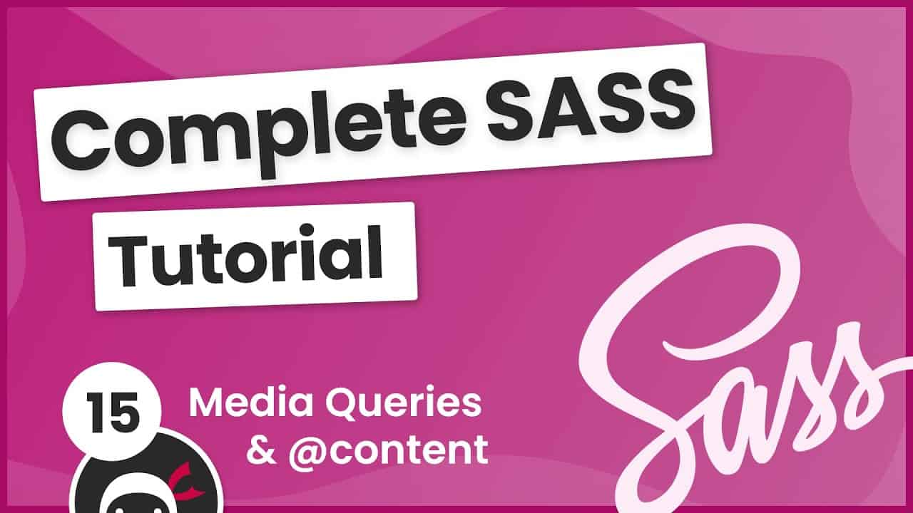SASS Tutorial (build your own CSS library) #15 - Media Queries