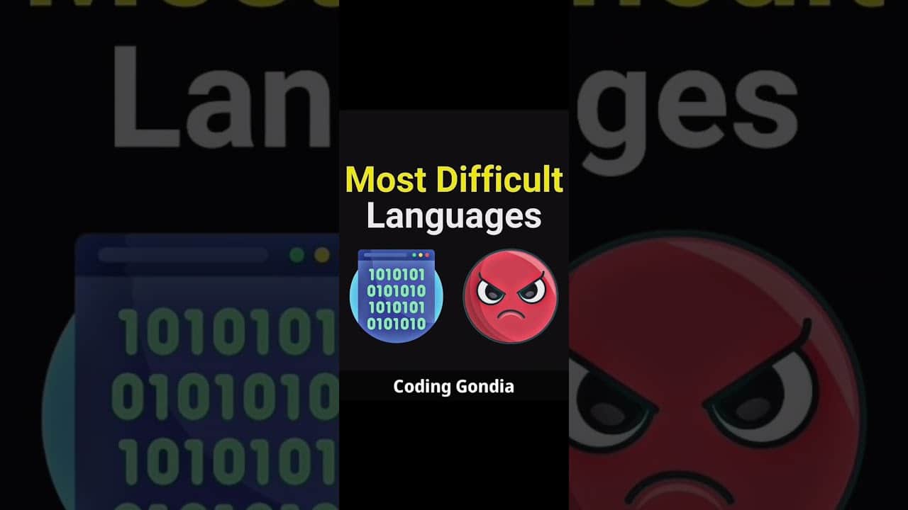 Most Difficult Programming Languages.. #shorts