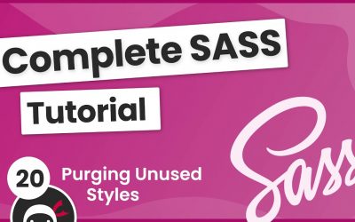 Do It Yourself – Tutorials – SASS Tutorial (build your own CSS library) #20 – Purging CSS