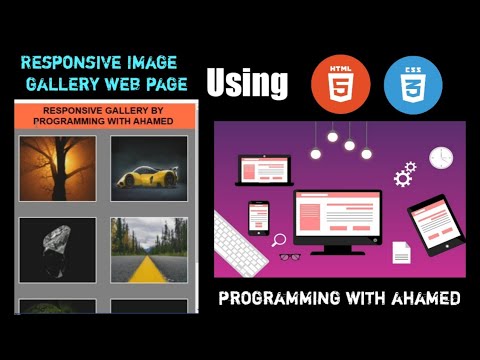 Create your own responsive image gallery web page using |HTML and CSS|without Javascript[Web series]