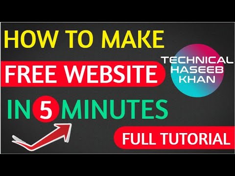 How To Create A Free Website - with Free Domain & Hosting | How To Create A Website For Free