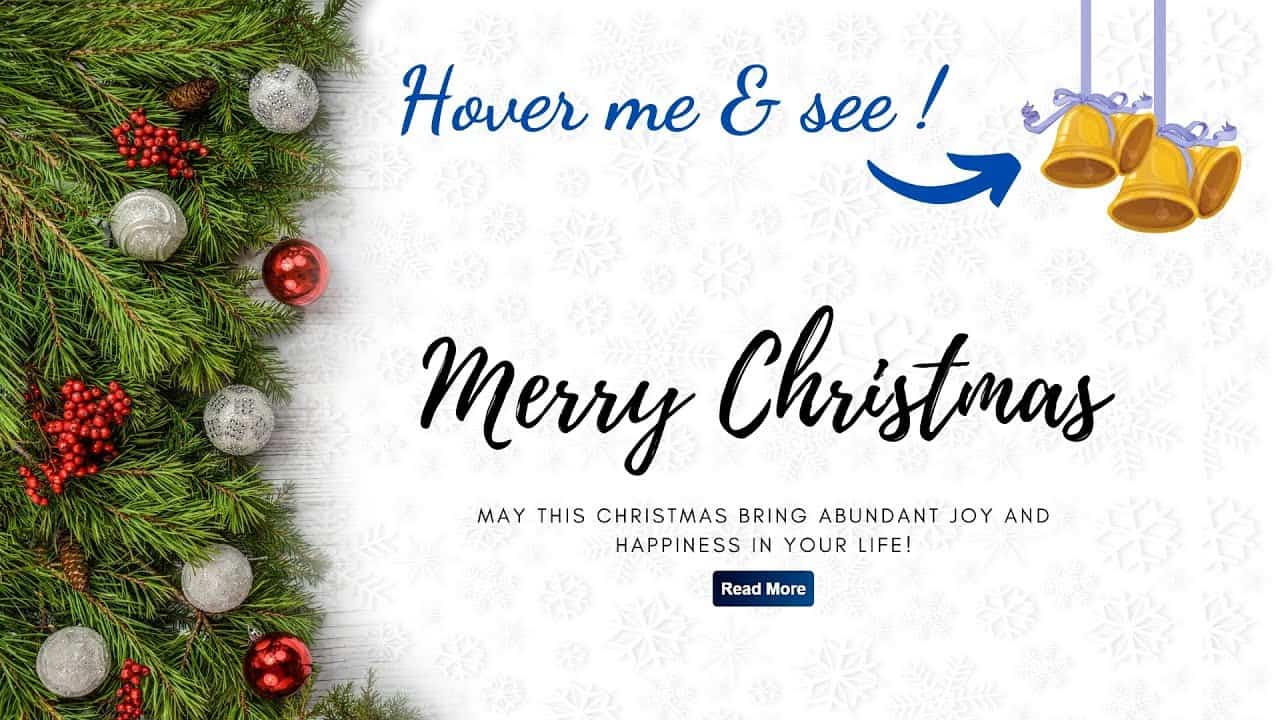 Happy Christmas 2020 | CSS Sound on Hover Effect || Code Beauty