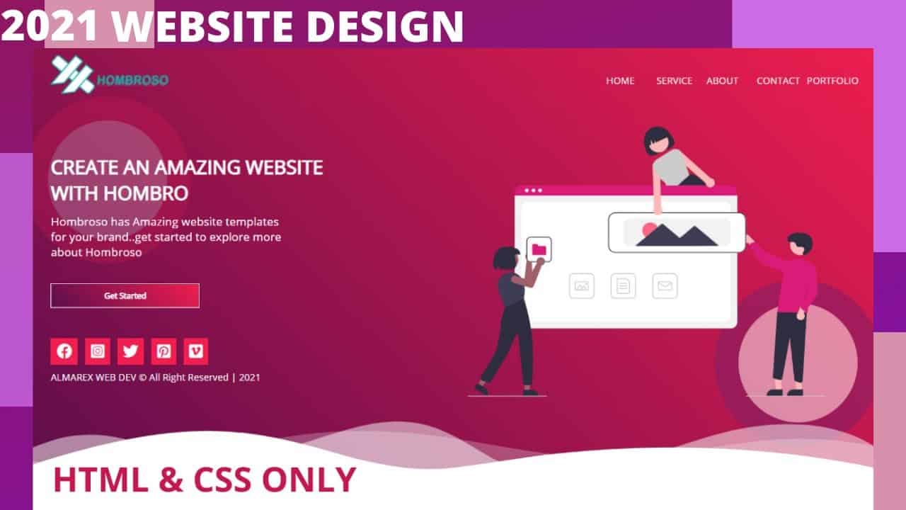 How To Make Website Using HTML & CSS | Modern Web Design Tutorial
