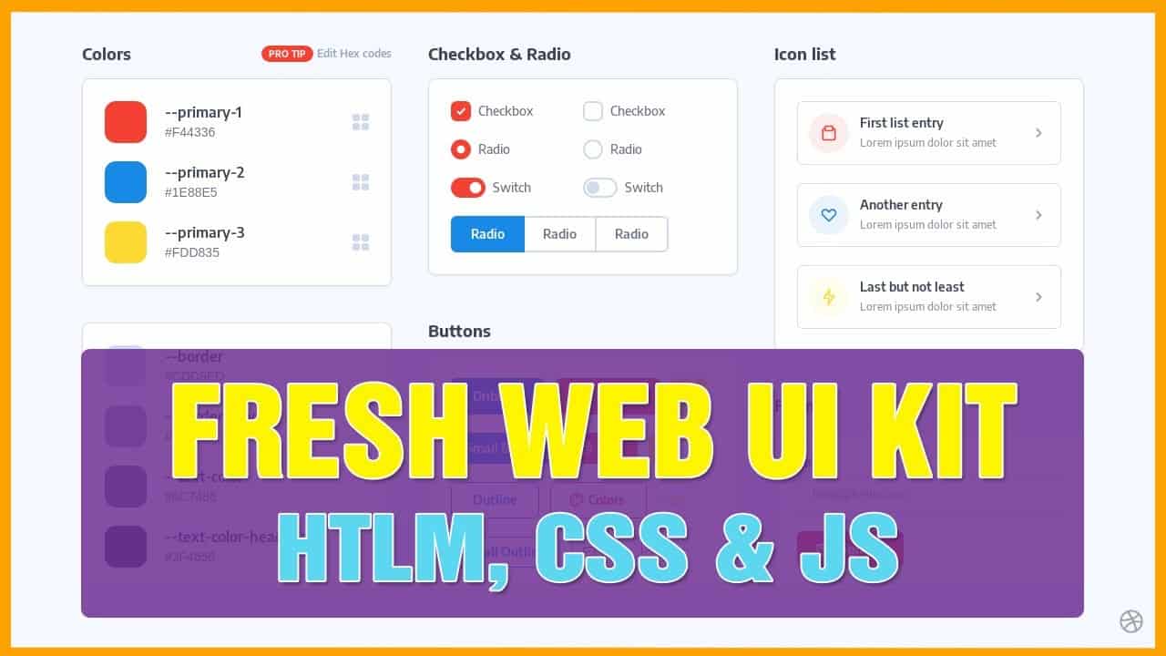 Fresh Front End Web UI Kit Using HTML, CSS & JavaScript | Code Learning Studio