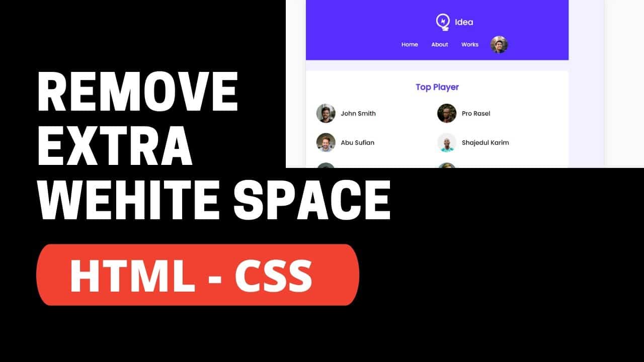 How to Remove Extra White Space from HTML CSS Website -  Mobile or Tab