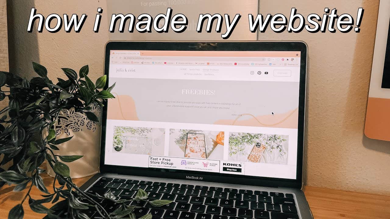 HOW TO CREATE A WEBSITE TUTORIAL! *aesthetic, easy, and quick* (how i made my website!)