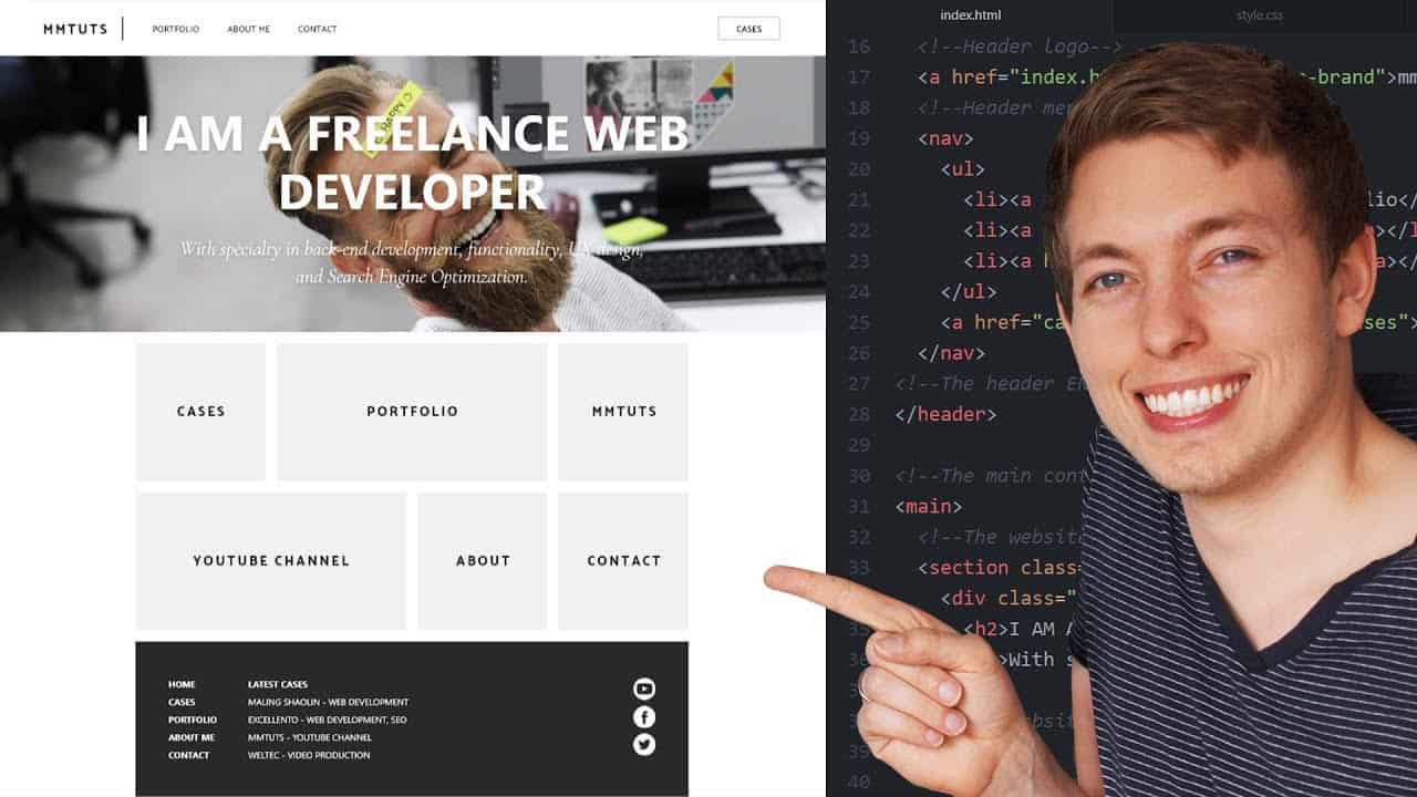 18: How to Create A Responsive Website Using HTML and CSS  | Learn HTML and CSS | HTML Tutorial