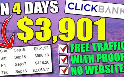 Do It Yourself – Tutorials – Clickbank Affiliate Marketing | How I Made $3,901 in 4 Days Without a Website Using Free Traffic!
