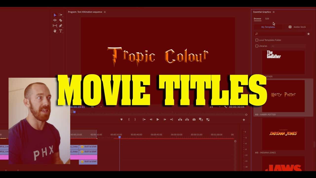 Create Classic Movie Titles! Editing Tutorial (adobe premiere)