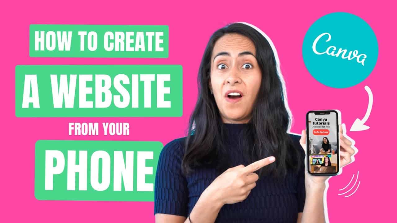 How I made a WEBSITE using just my MOBILE Phone (for FREE)