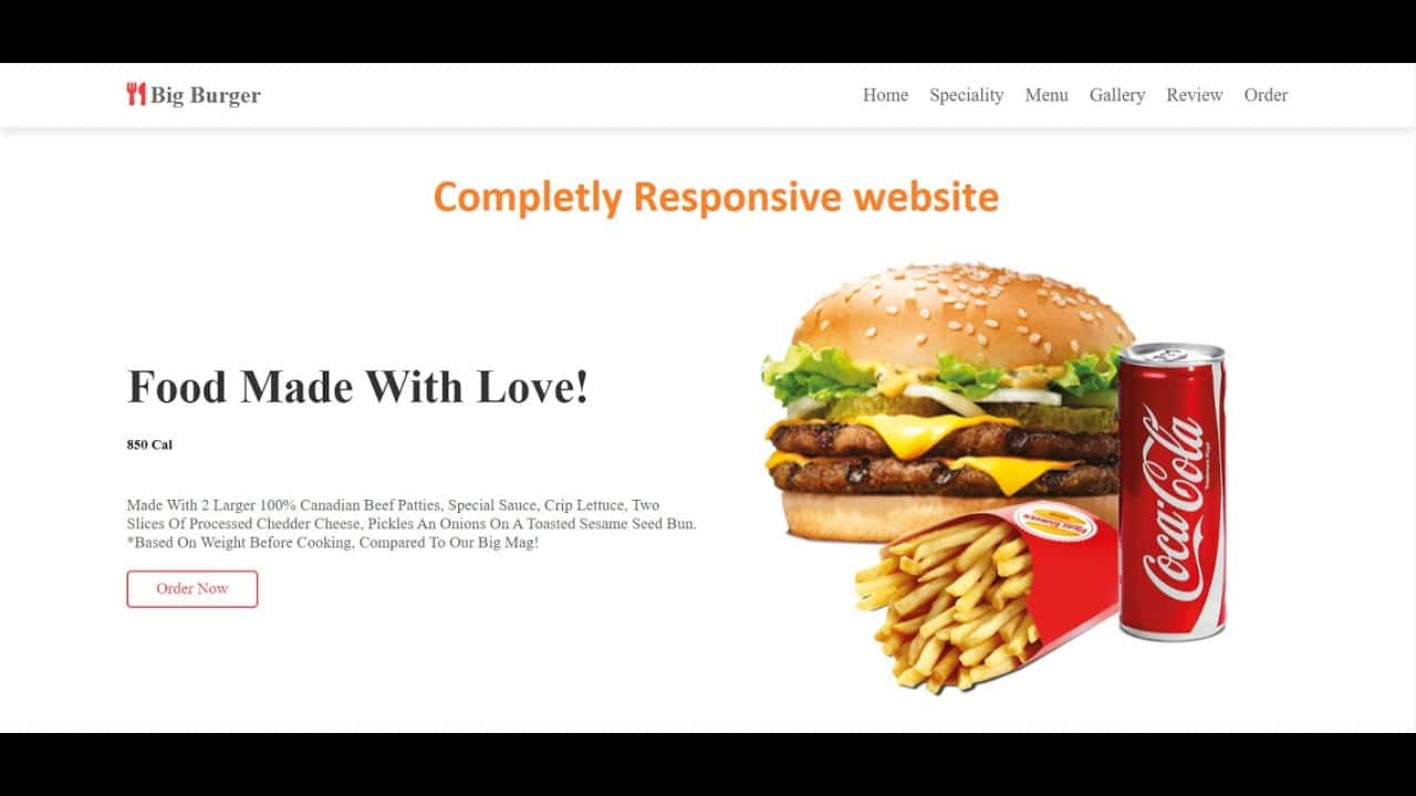 How to create Fully Responsive Website using HTML CSS Javascript