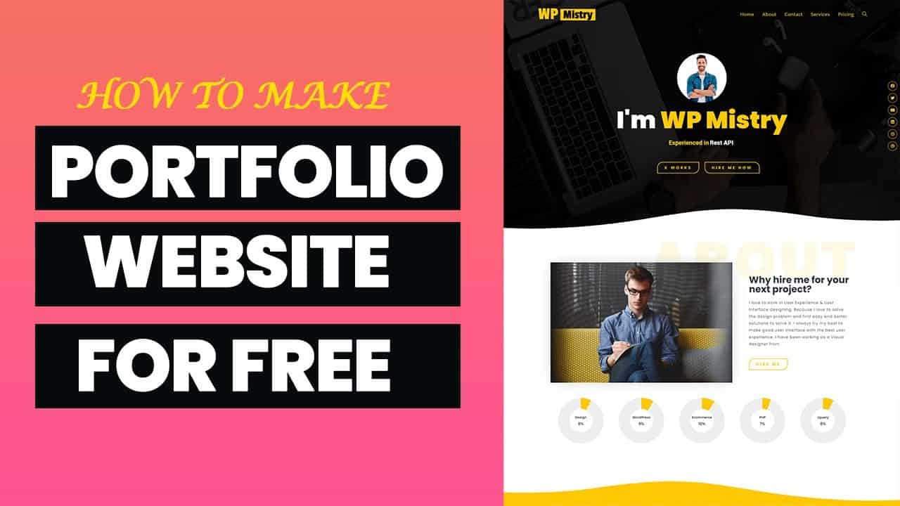How to create portfolio website on WordPress in 2021 ||  Elementor portfolio tutorial ||| WP Mistry