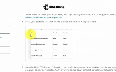 Do It Yourself – Tutorials – Import Contacts to Mailchimp | Mailchimp Tutorials [4/20]