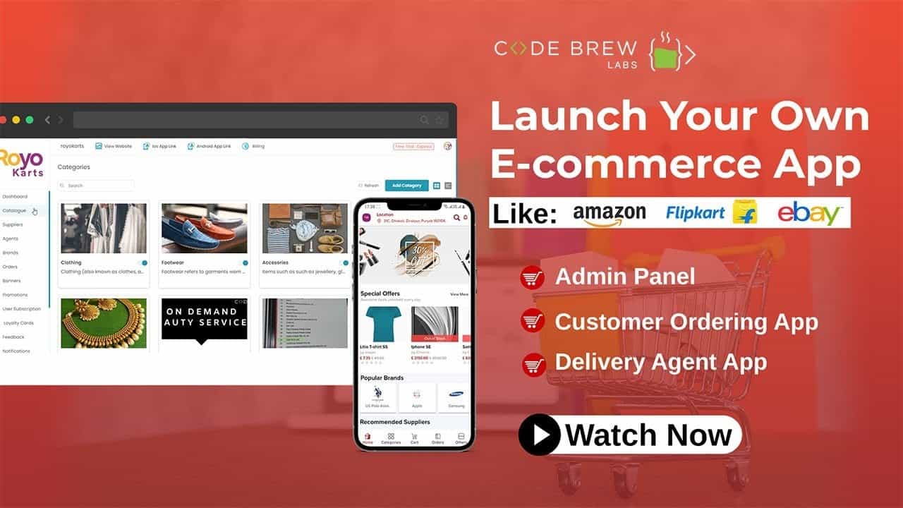 Make Your Own Ecommerce App and Website | WhiteLabel Ecommerce App | Live Demo