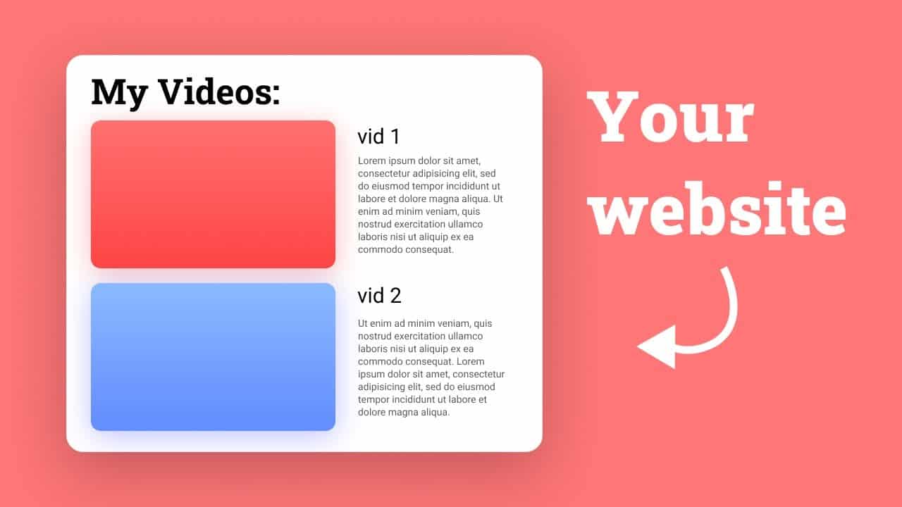 Show YouTube videos on your own website! | YouTube API Tutorial