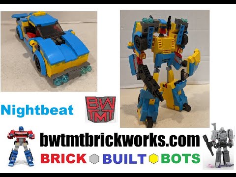 Transformers Headmaster Nightbeat by BRICKWORKS BRICK BUILT BOTS