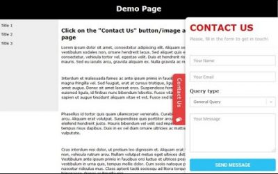WordPress For Beginners – How to Add Popup Contact Form | WP Contact Slider in WordPress Website Tutorial | Sidebar Slider