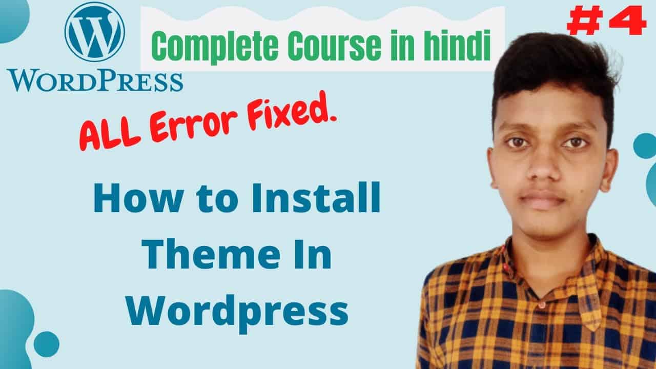 how to install theme in wordpress | wordpress theme | Wordpress tutorial for beginners in hindi #4
