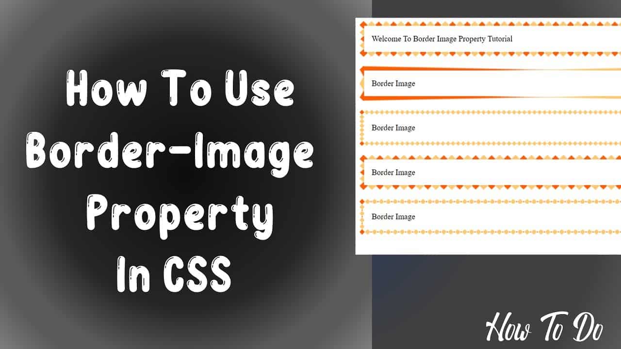 How To Use Border Image Property In CSS