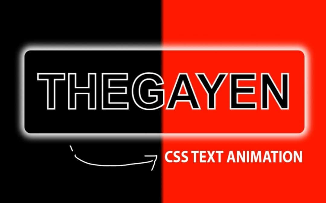 Text Animation in HTML !