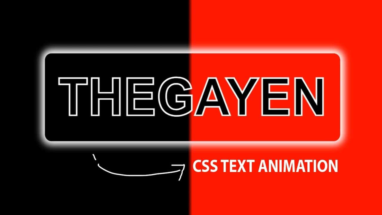 Text Animation in HTML !