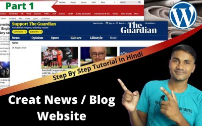 WordPress For Beginners – Create News Blog Website Using WordPress | Step By Step Tutorial In Hindi | Web9 Academy | Part 1