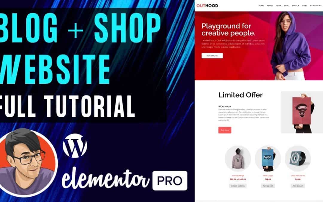 WordPress For Beginners – Elementor Full Tutorial – Hello Theme, Blog and WooCommerce Shop – All In One 2021 Elementor