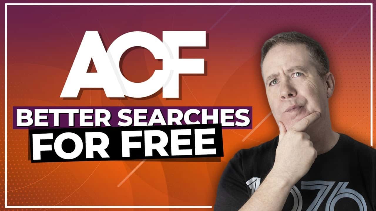 ACF Better Search Plugin - Search Your Custom Meta Fields for Free