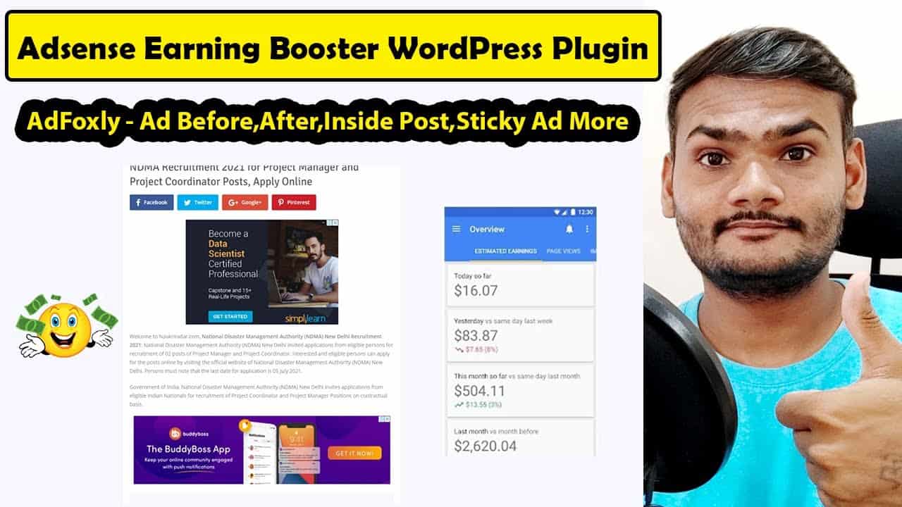 AdFoxly - Adsense Earning Booster Free WordPress Plugin 2021