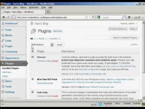 Watch  Wordpress how to  Update plugins - Wordpress Plugin Update