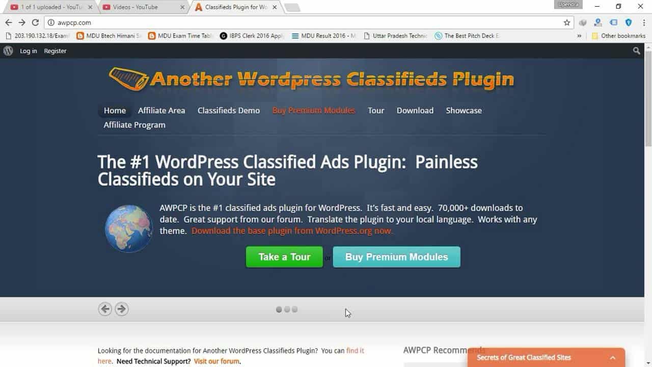 AWPCP WordPress Plugin Demo