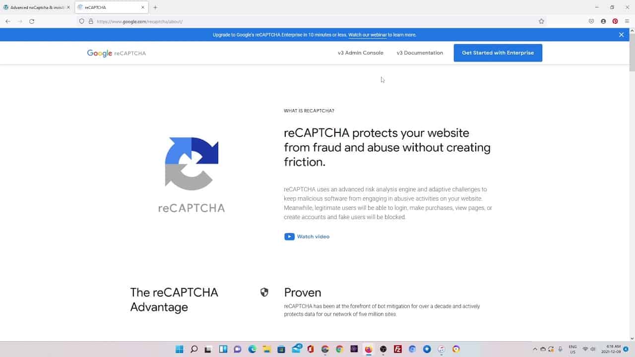 Google Recaptcha "I'm Not A Robot" Checkbox For Wordpress Comments, Registration, Login, Contact