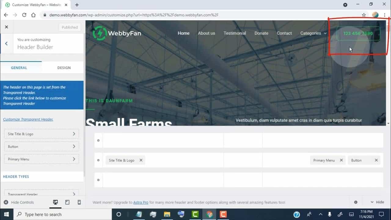 How To Customize Header Button (WordPress Website Astra Theme) How To Customize Header Button (WordPress Website Astra Theme)