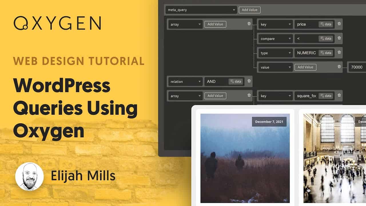 How To Visually Build WordPress Queries Using Oxygen