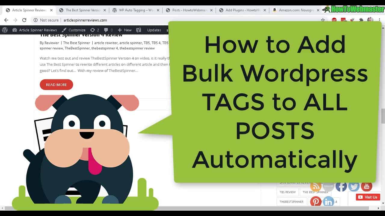 How to Add Automatic Tags To Wordpress Posts in BULK - FREE Plugin!