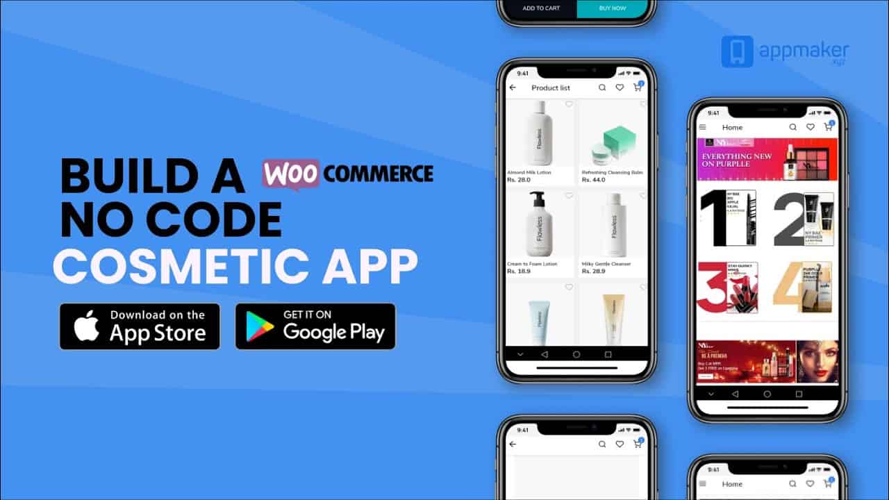How to Build an cosmetic Ecommerce App with Appmaker | No Code App builder