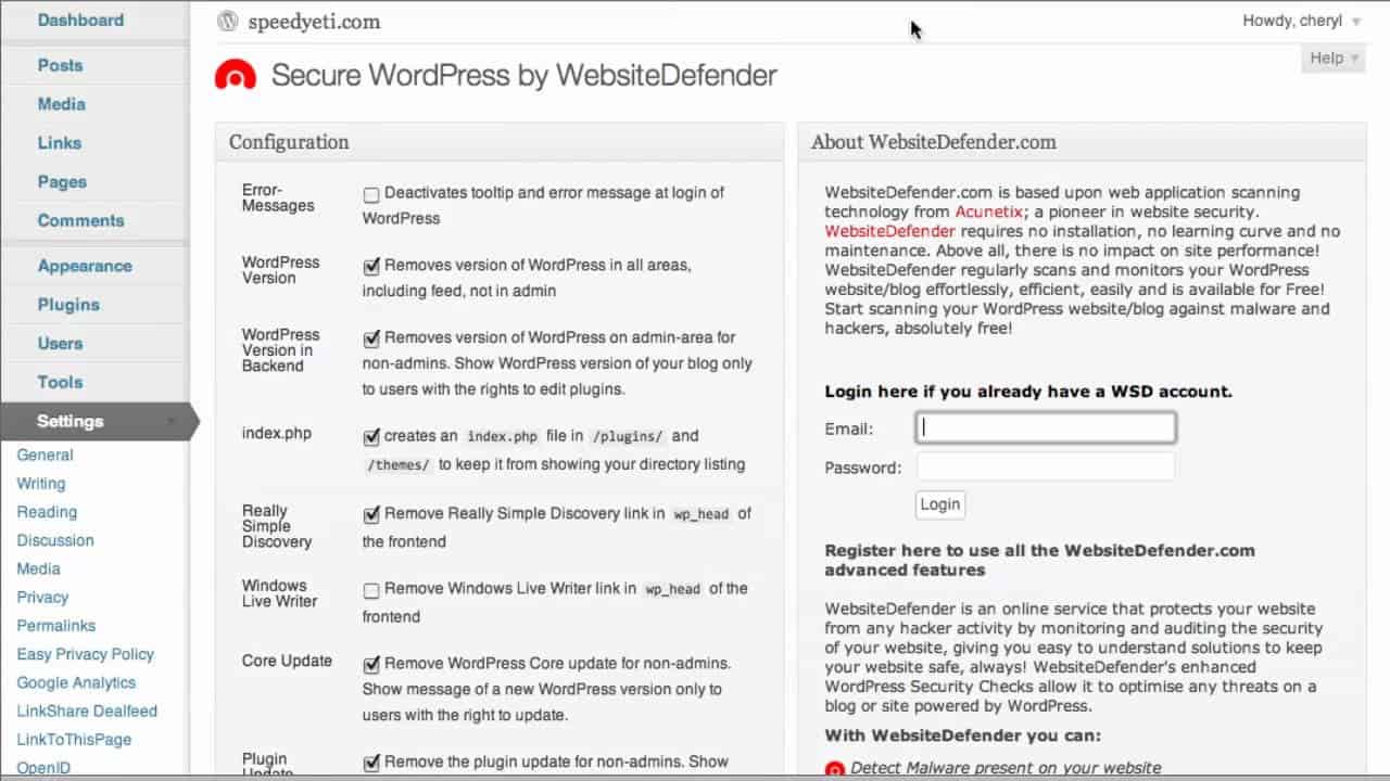 How to Secure your Blog with the Secure WordPress Plugin