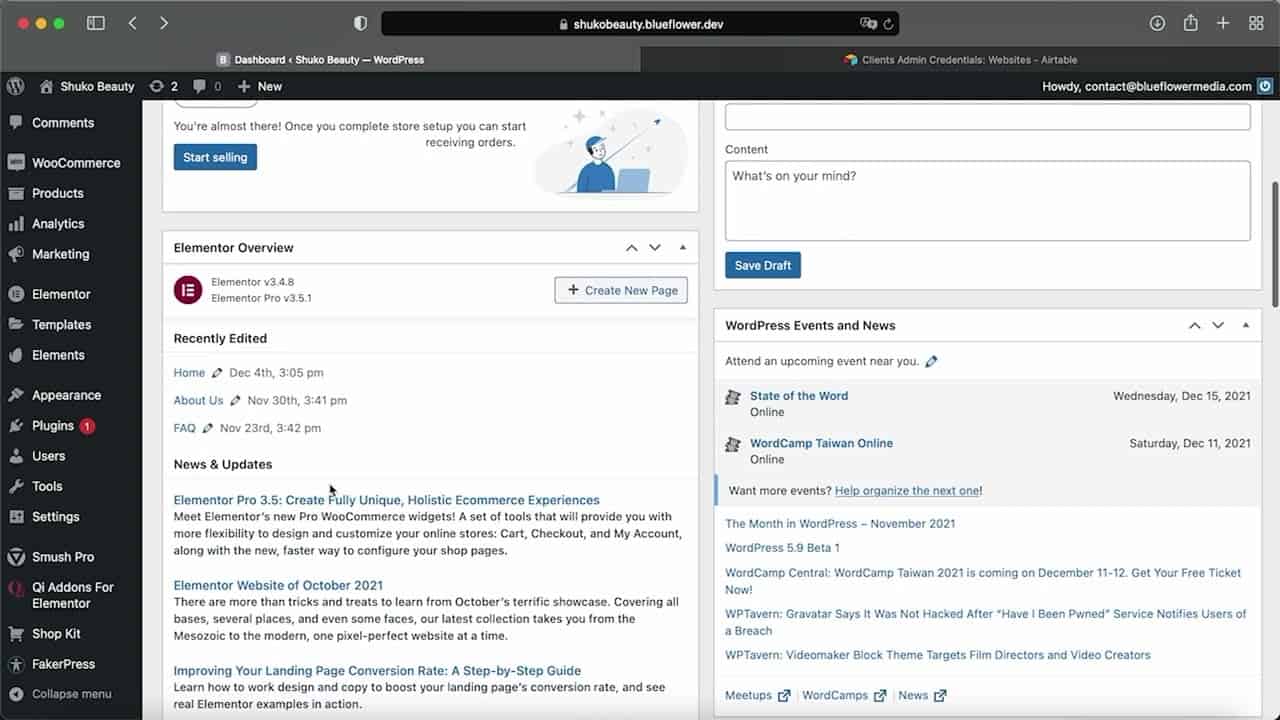 How to Work with the WordPress Admin Dashboard