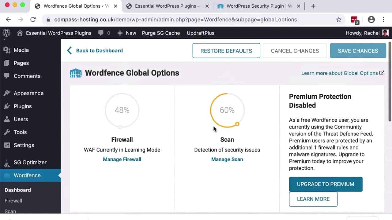 Installing and Configuring Wordfence WordPress Security Plugin