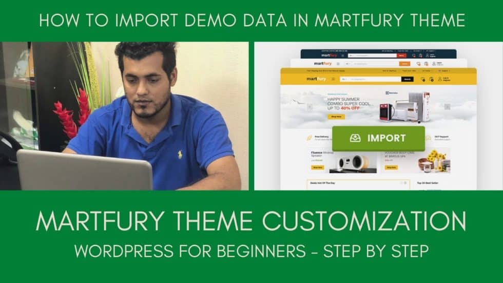Martfury theme customization 02 how to import demo data in martfury 