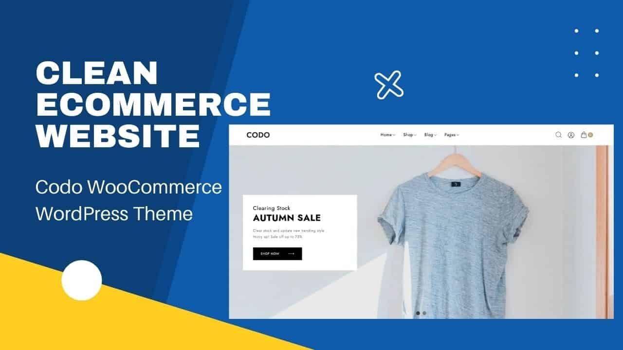 Minimal eCommerce Website | Clean Design Modern WooCommerce Theme | Codo WordPress Theme