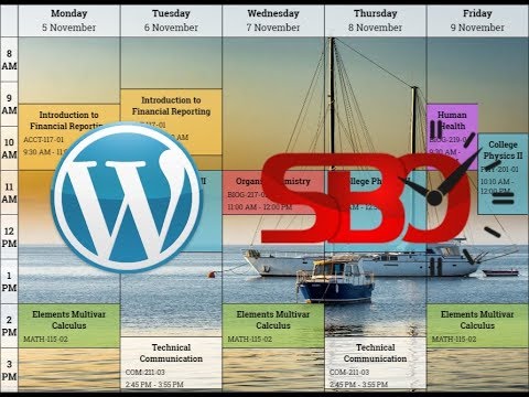 Schedule Builder Online - Wordpress Plugin | Guide