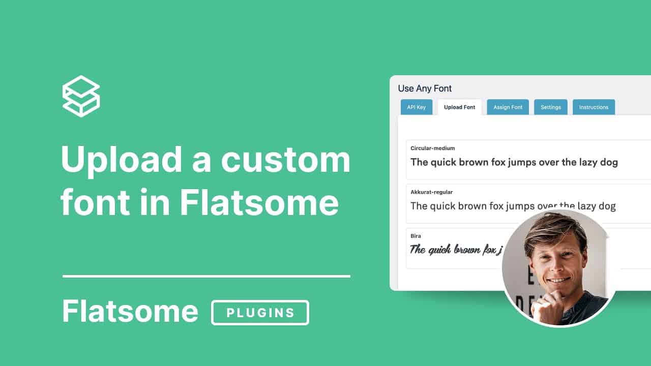 Upload a Custom Font in WordPress and Flatsome - Plugin: Use Any Font