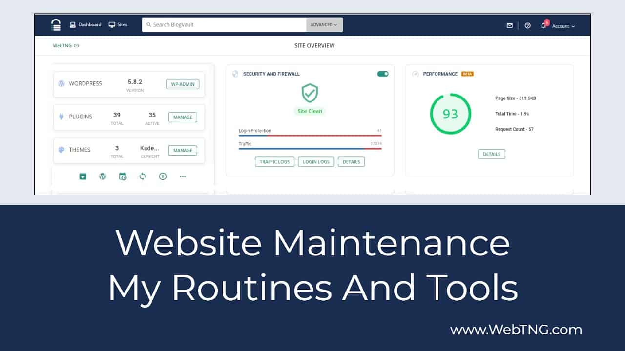 Website Maintenance: My Routines And Tools