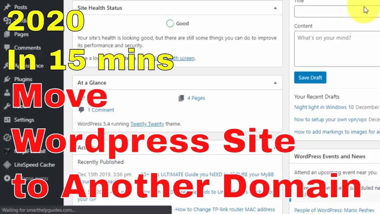 [2020] In 15 mins - Learn How to move wordpress site to another domain using duplicator plugin